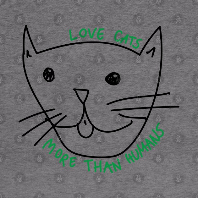 Love cats more than people by blckpage